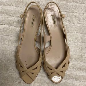 Authentic Miu Miu size 7 short heel
